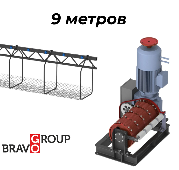 Софитный подъем беспротивовесный (эл.), 9 метров